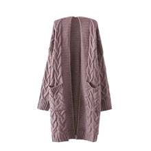 Load image into Gallery viewer, LOOZYKIT 2019 New Autumn Winter Women&#39;s Loose Long Sleeve Korean Knit Sweater Cardigan Coat Thick Winter Women Cardigans Sweater

