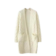 Load image into Gallery viewer, LOOZYKIT 2019 New Autumn Winter Women&#39;s Loose Long Sleeve Korean Knit Sweater Cardigan Coat Thick Winter Women Cardigans Sweater
